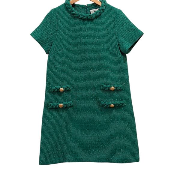 Tuckernuck Emerald Green Tweed Jackie Dress - Picture 8 of 9